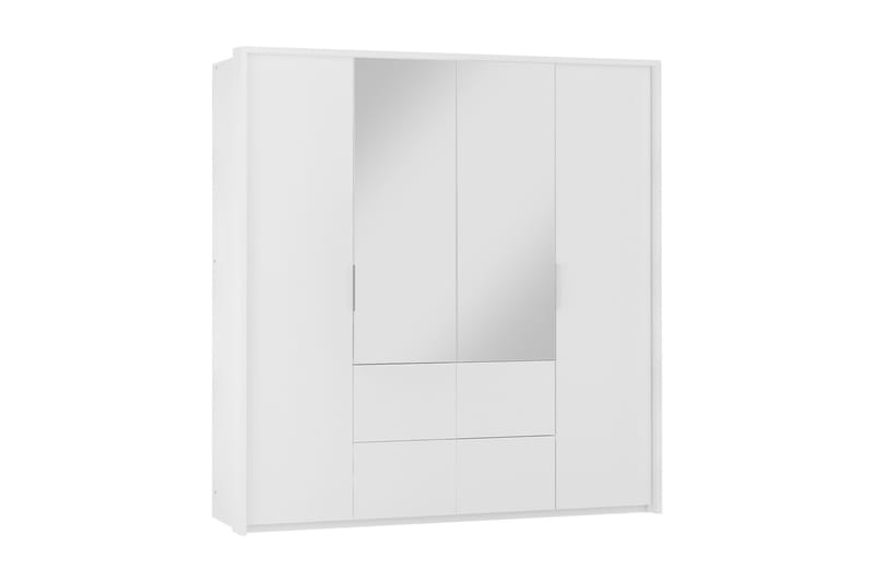 Wedena Garderobe 208 cm - Hvid - Opbevaring - Tøjopbevaring - Garderobeskabe