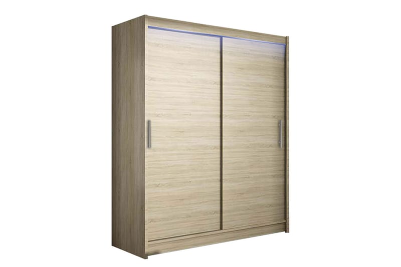 Westa garderobe 150x58x200 cm - Beige / Hvid - Garderobeskabe - Garderobeskab & klædeskab