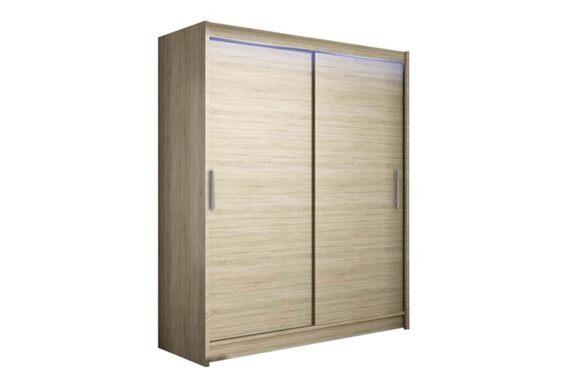 Westa garderobe 150x58x200 cm, Beige / Hvid