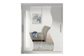 Westa garderobe 150x58x200 cm - Hvid - Opbevaring - Tøjopbevaring - Garderobeskabe
