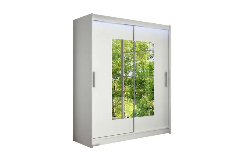 Westa garderobe 150x58x200 cm, Hvid