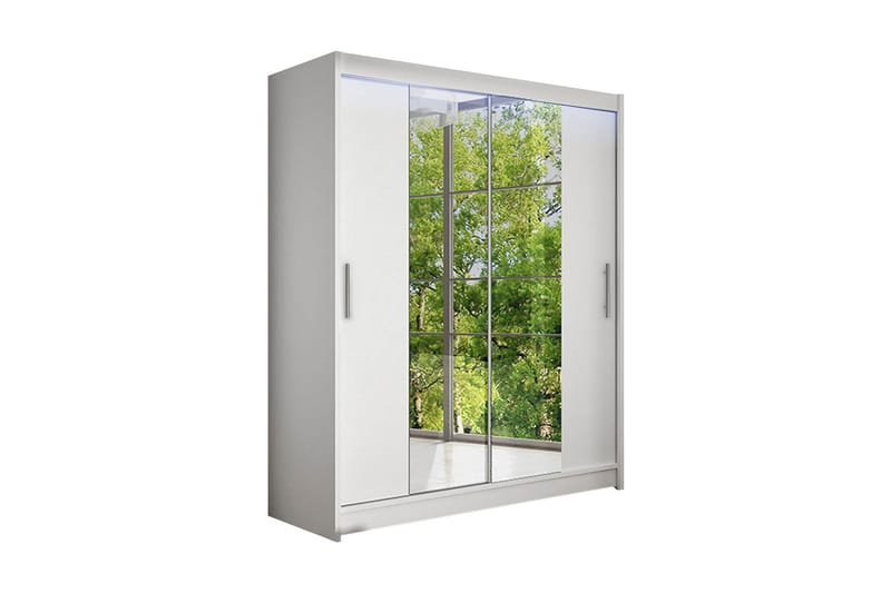 Westa garderobe 150x58x200 cm, Hvid