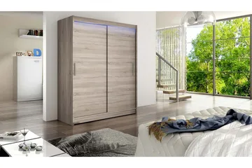 Westa garderobe 150x58x200 cm - Opbevaring - Tøjopbevaring - Garderobeskabe