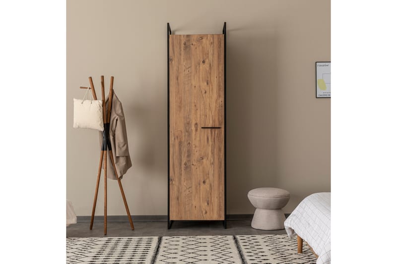 Witonia Garderobe 64x52 cm - Natur - Opbevaring - Tøjopbevaring - Garderobeskabe