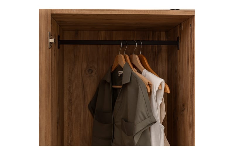 Witonia Garderobe 64x52 cm - Natur - Opbevaring - Tøjopbevaring - Garderobeskabe
