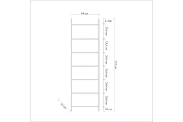 Witonia Garderobe 64x52 cm - Natur - Opbevaring - Tøjopbevaring - Garderobeskabe - Garderobeskab & klædeskab