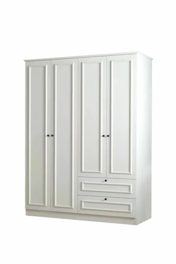 Wonthaggi garderobe 140x210 cm - Hvid - Opbevaring - Tøjopbevaring - Garderobeskabe - Garderobeskab & klædeskab