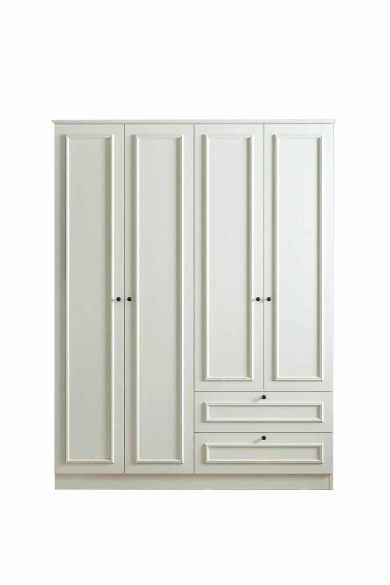 Wonthaggi garderobe 140x210 cm - Hvid - Opbevaring - Tøjopbevaring - Garderobeskabe - Garderobeskab & klædeskab