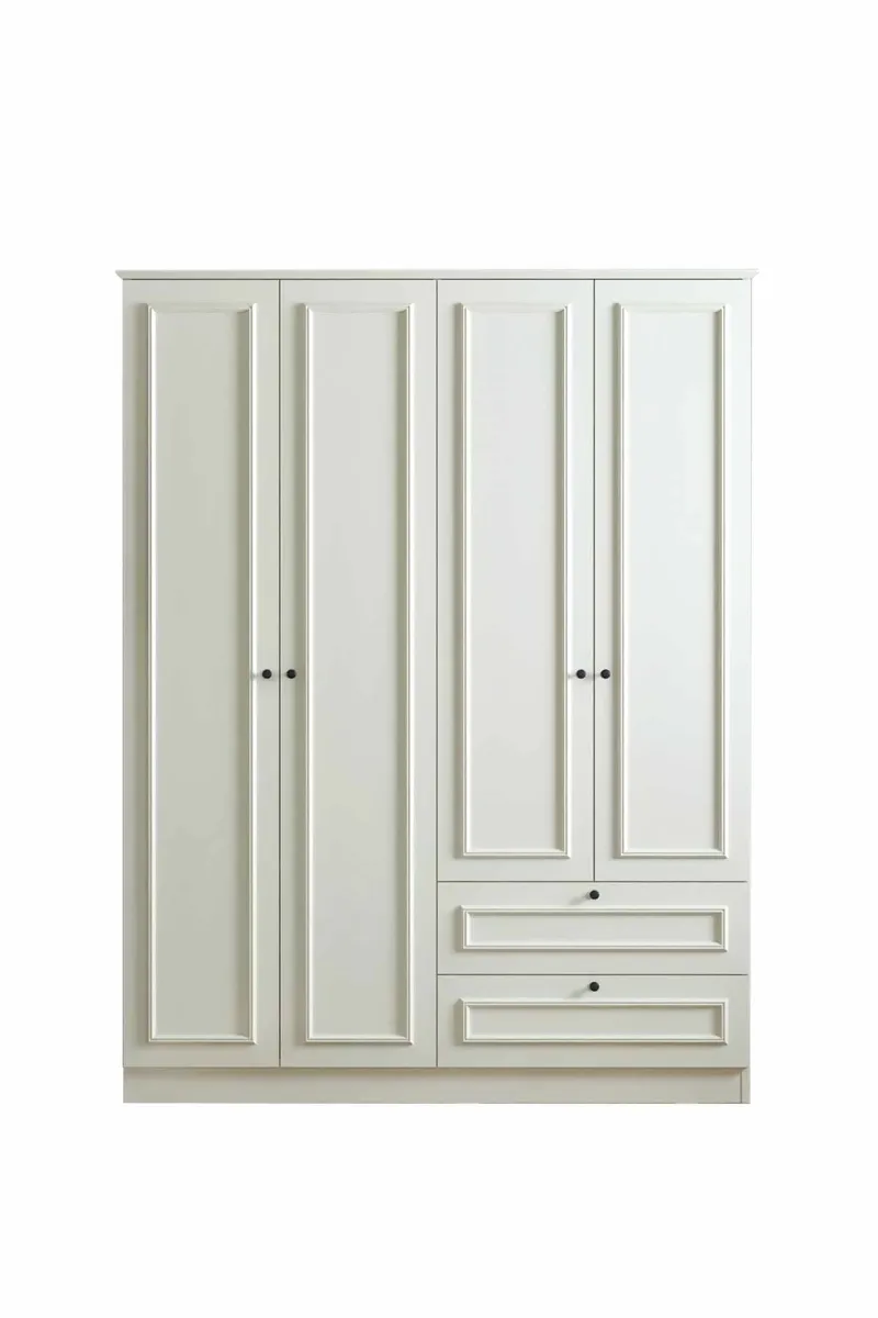 Wonthaggi garderobe 140x210 cm, Hvid