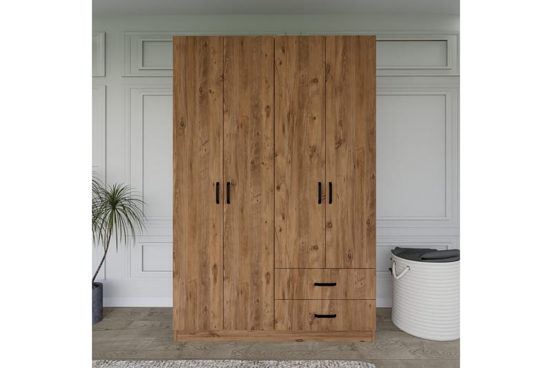 Yaman Garderobe 120x180 cm, Brun