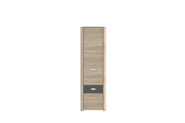 Yazmene garderobe 59x194 cm - Brun - Opbevaring - Tøjopbevaring - Garderobeskabe