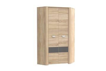 Yazmene Garderobeskab til Entré 95x81 cm i Træ - Beige - Opbevaring - Tøjopbevaring - Garderobeskabe