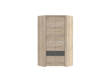 Yazmene Garderobeskab til Entré 95x81 cm i Træ - Beige - Opbevaring - Tøjopbevaring - Garderobeskabe