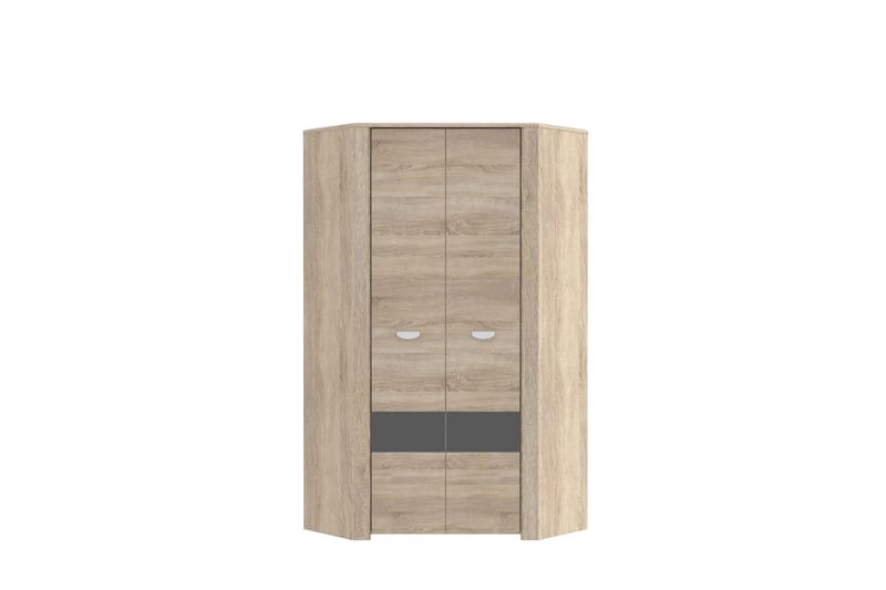 Yazmene Garderobeskab til Entré 95x81 cm i Træ - Beige - Opbevaring - Tøjopbevaring - Garderobeskabe