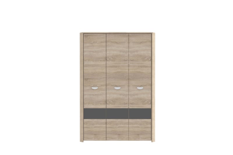 Yazmene Stor Garderobeskab 133x194 cm i Træ - Beige - Opbevaring - Tøjopbevaring - Garderobeskabe