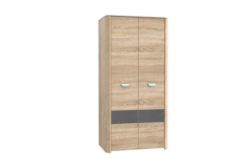 Yazmene Stor Garderobeskab 133x194 cm i Træ - Beige - Opbevaring - Tøjopbevaring - Garderobeskabe