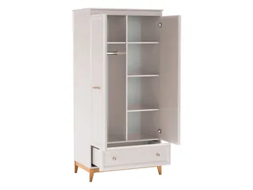 Zeylor Garderobeskab 193 cm i Træ med Opbevaring - Offwhite - Opbevaring - Tøjopbevaring - Garderobeskabe