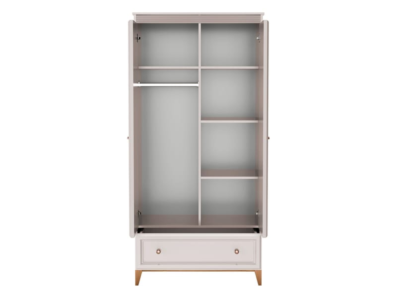 Zeylor Garderobeskab 193 cm - Opbevaring - Tøjopbevaring - Garderobeskabe