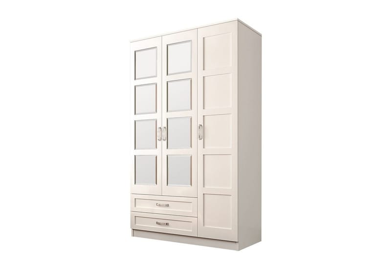 Zyricon Garderobe 105x184 cm - Mat Hvid - Opbevaring - Tøjopbevaring - Garderobeskabe