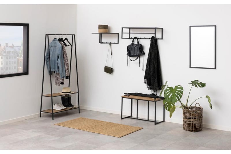 Hartsoe Knagerække 77 cm - Sort - Opbevaring - Tøjopbevaring - Knagerækker