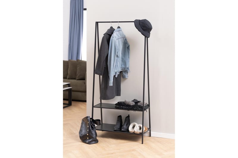 Hartsoe Knagerække 77 cm - Sort - Opbevaring - Tøjopbevaring - Knagerækker