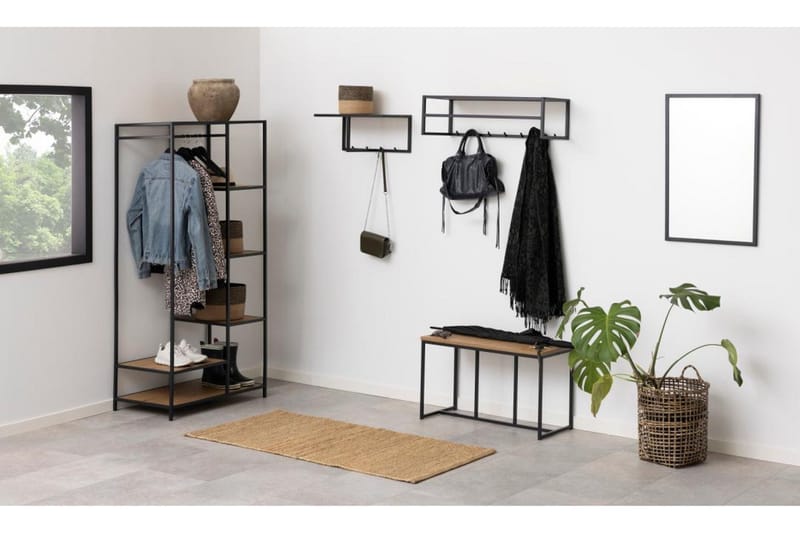 Hartsoe Knagerække 77 cm - Sort - Opbevaring - Tøjopbevaring - Knagerækker