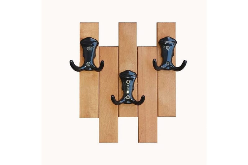 Knagerække Endor Brun, 24 x 20 cm