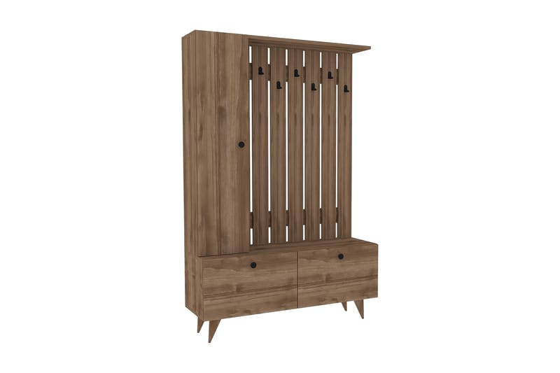 Andifli Tøjstativ 112x170 cm - Brun - Opbevaring - Tøjopbevaring - Knagerækker