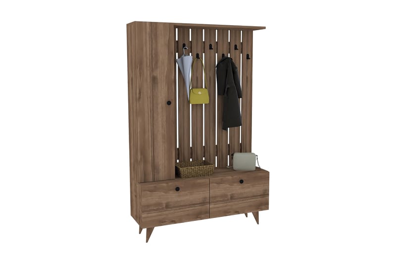 Andifli Tøjstativ 112x170 cm - Brun - Opbevaring - Tøjopbevaring - Knagerækker