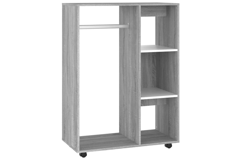 beBasic klædeskab 80x40x110 cm konstrueret træ grå sonoma-eg - GrÃ¥ - Opbevaring - Tøjopbevaring - Knagerækker