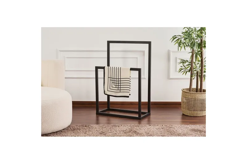 Hilo Tjenerstol 90 cm - Sort - Opbevaring - Tøjopbevaring - Knagerækker - Jakkestativ