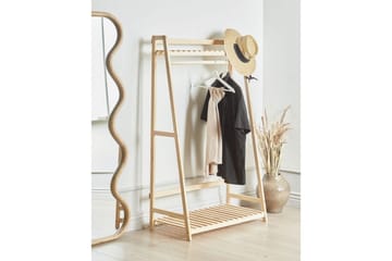 Klädhängare Beliani Baker Light colored wood - Opbevaring - Tøjopbevaring - Knagerækker - Tøjstativ