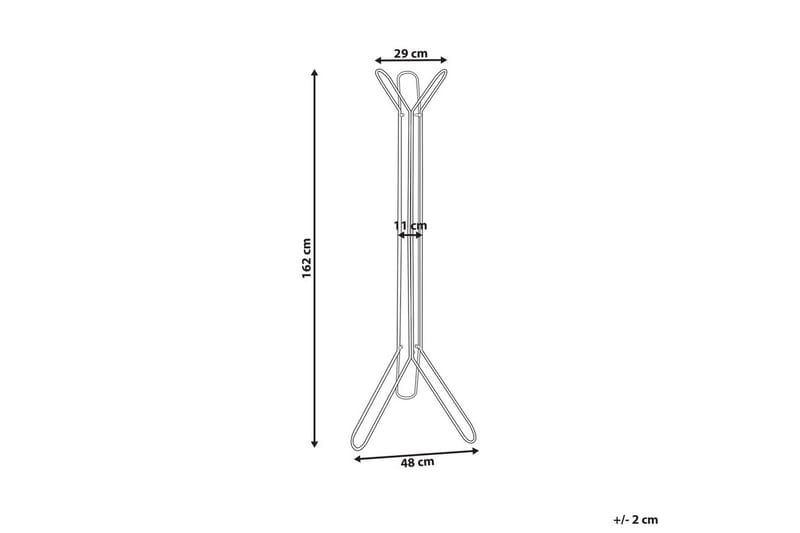 Klädhängare Beliani Britton Black - Opbevaring - Tøjopbevaring - Knagerækker - Tøjstativ