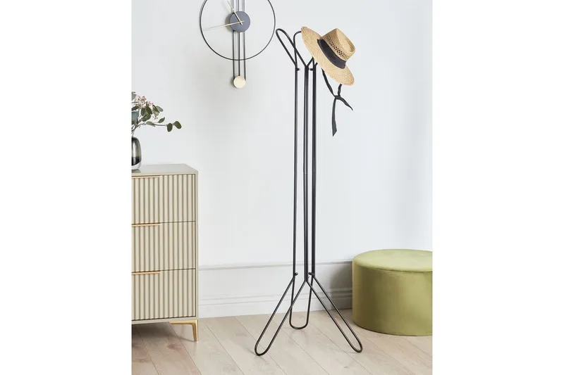 Klädhängare Beliani Britton Black - Opbevaring - Tøjopbevaring - Knagerækker - Tøjstativ