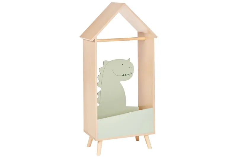 Klädhängare Beliani Durango Light colored wood||Green, undefined