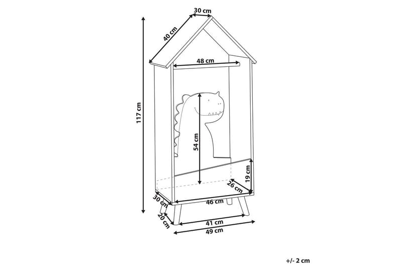 Klädhängare Beliani Durango Light colored wood||Green - Opbevaring - Tøjopbevaring - Knagerækker - Tøjstativ