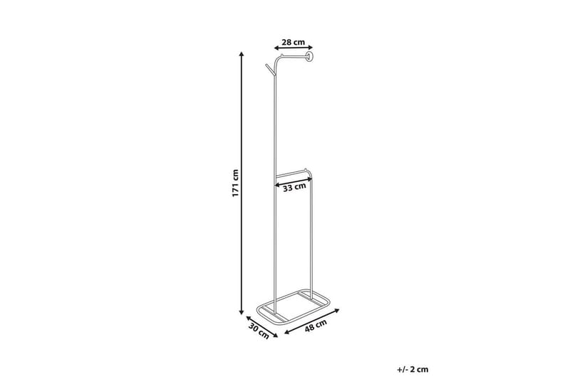 Klädhängare Beliani Eureka Black - Opbevaring - Tøjopbevaring - Knagerækker - Tøjstativ