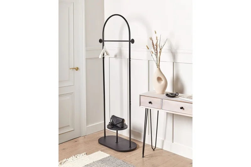 Klädhängare Beliani Hardin Black - Opbevaring - Tøjopbevaring - Knagerækker - Tøjstativ