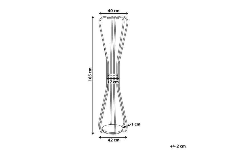 Klädhängare Beliani Ordway Silver Black - Opbevaring - Tøjopbevaring - Knagerækker - Tøjstativ