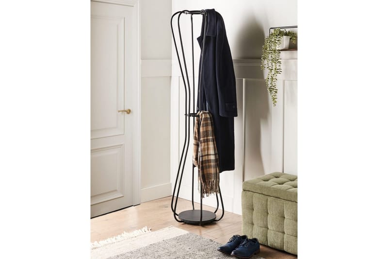 Klädhängare Beliani Ordway Silver Black - Opbevaring - Tøjopbevaring - Knagerækker - Tøjstativ