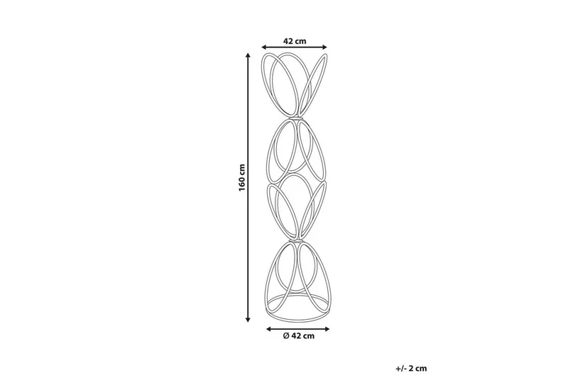 Klädhängare Beliani Walters Guld Black - Opbevaring - Tøjopbevaring - Knagerækker - Tøjstativ