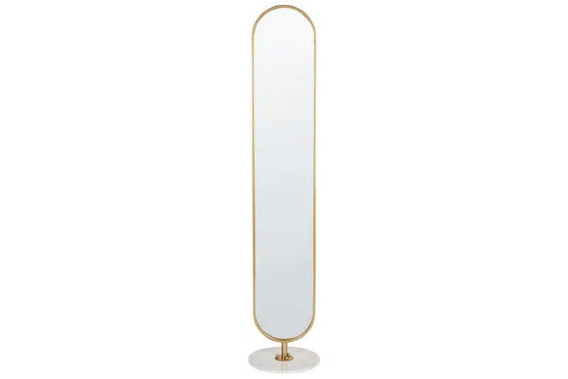 Klädhängare med spegel Beliani Moody GOLD||White