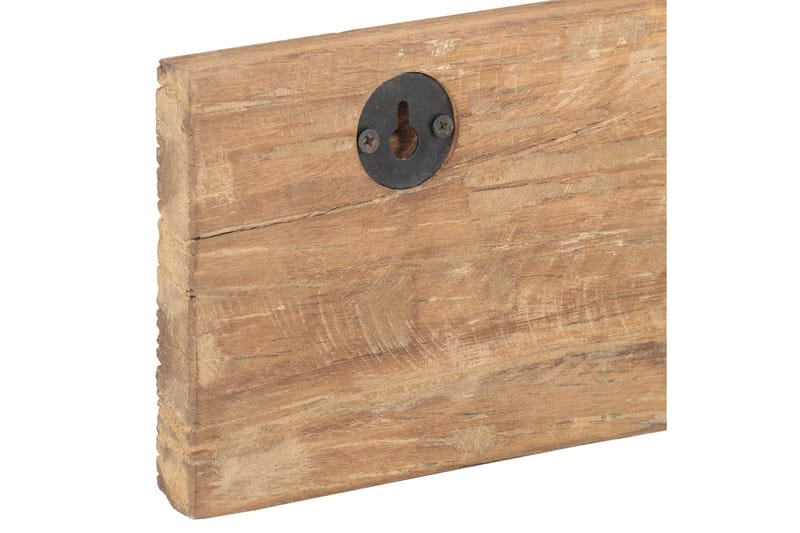 Knagerække Med 5 Knager 100x2,5x15 cm massivt Genbrugstræ - Brun - Opbevaring - Tøjopbevaring - Knagerækker - Knage