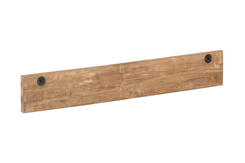 Knagerække Med 5 Knager 100x2,5x15 cm massivt Genbrugstræ - Brun - Opbevaring - Tøjopbevaring - Knagerækker - Knage