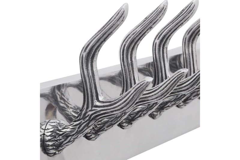 Knagerække/Hatte-/Slipseholder I Aluminium Sølv - Sølv - Knage - Knagerækker - Knager