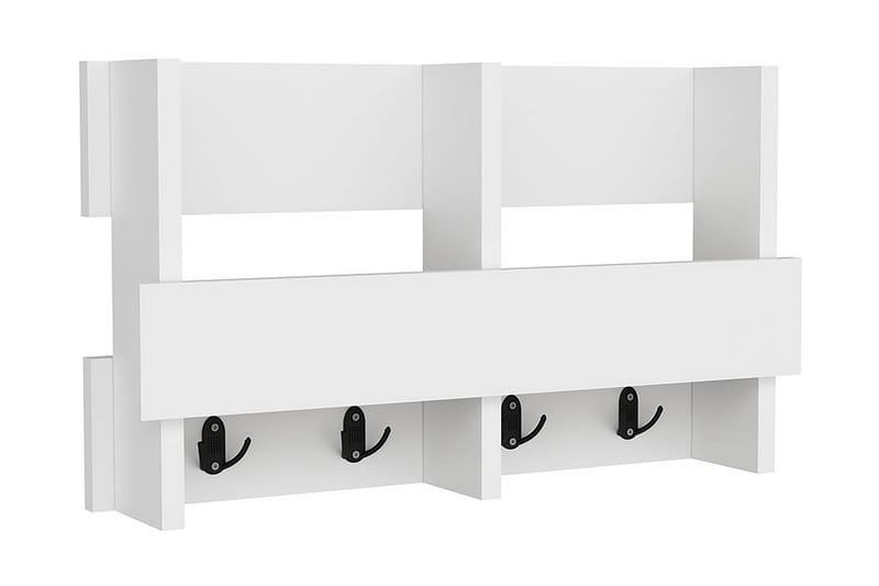 Denzin Tøjkrog 16x60 cm - Hvid - Opbevaring - Tøjopbevaring - Knagerækker - Knager