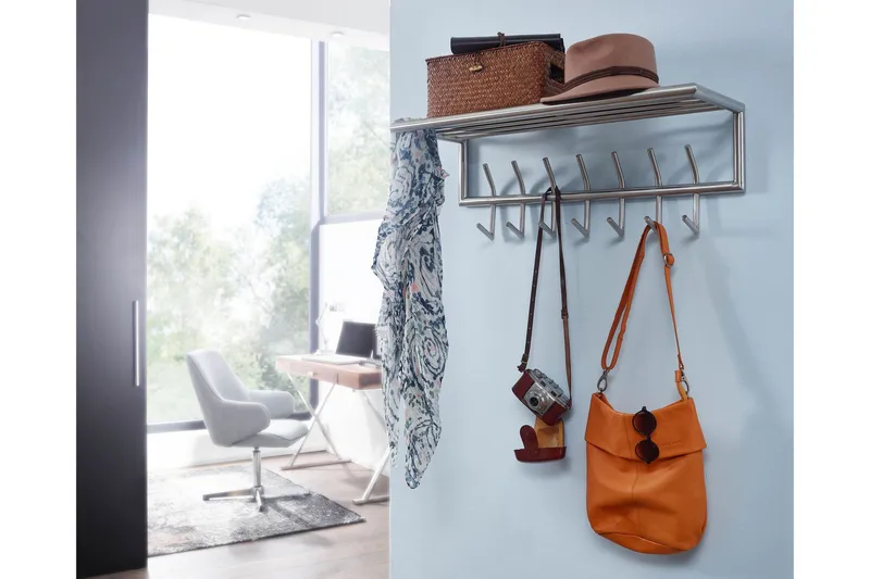 Seddik Knagerække 75 cm - Sølv - Opbevaring - Tøjopbevaring - Knagerækker - Knager