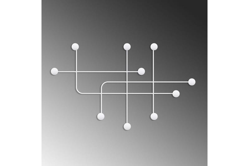 Metalkrog til Væg Australia Hvid - Hvid - Opbevaring - Tøjopbevaring - Knagerækker