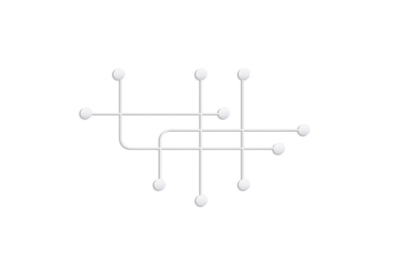 Metalkrog til Væg Australia Hvid - Hvid - Opbevaring - Tøjopbevaring - Knagerækker