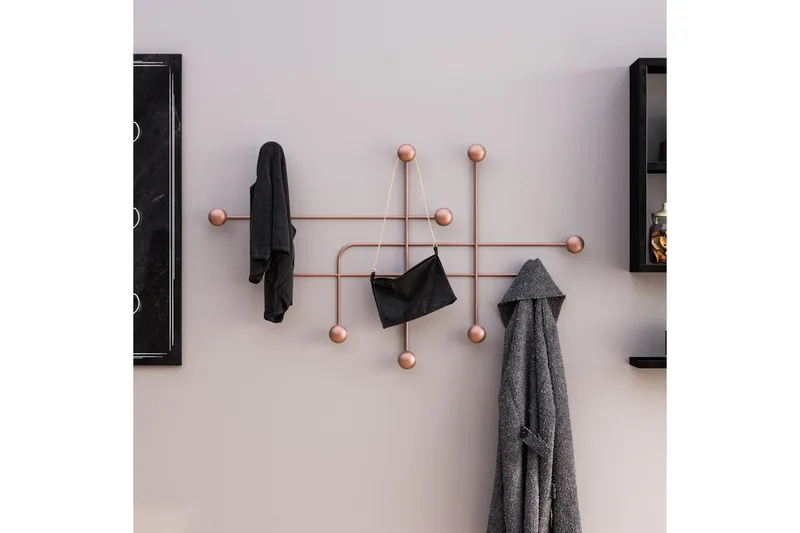Metalkrog til Væg Australia Kobber - Kobber - Opbevaring - Tøjopbevaring - Knagerækker
